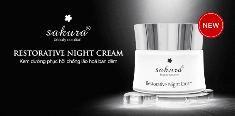 Kem dưỡng da ban đêm Sakura Restorative Night Cream 30g