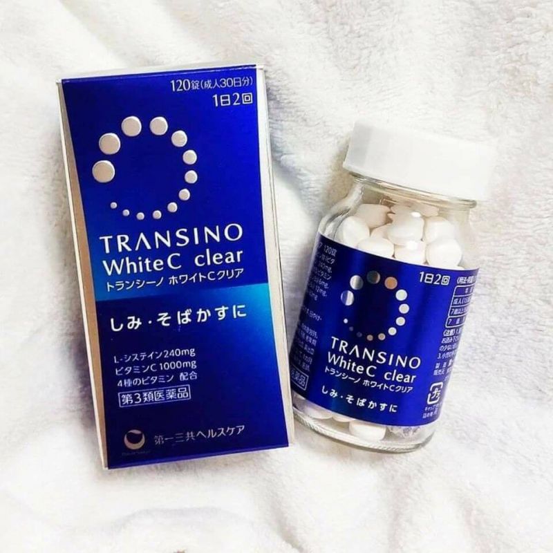 Viên uống trắng da, trị nám Transino White C Clear