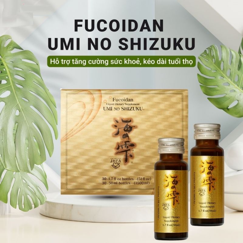 Nước uống hỗ trợ điều trị ung thư Fucoidan Umi No Shizuku