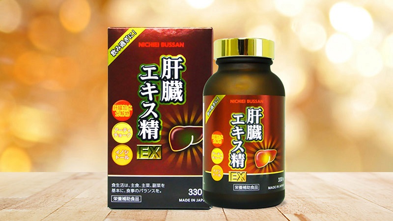 Viên uống hỗ trợ giải độc gan Nichiei Bussan Nano Nano Liver Extract Sperm EX330 viên