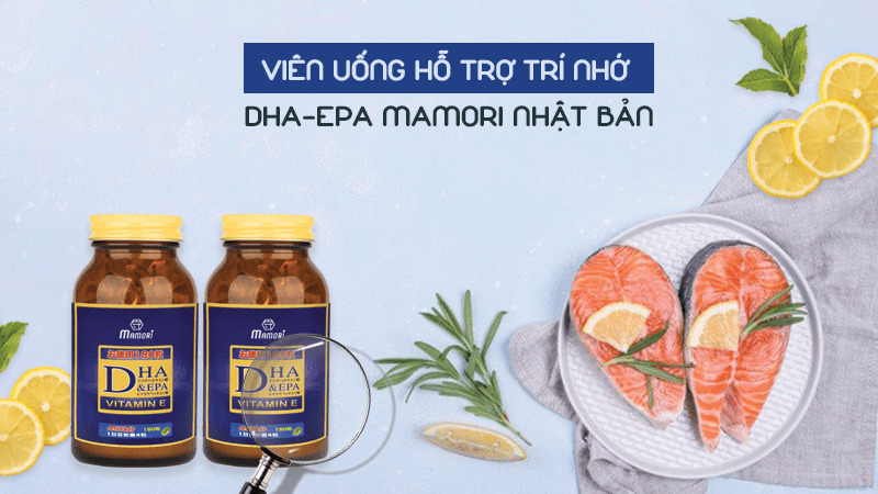 Viên uống bổ não hỗ trợ trí nhớ Mamori DHA&EPA 180 viên