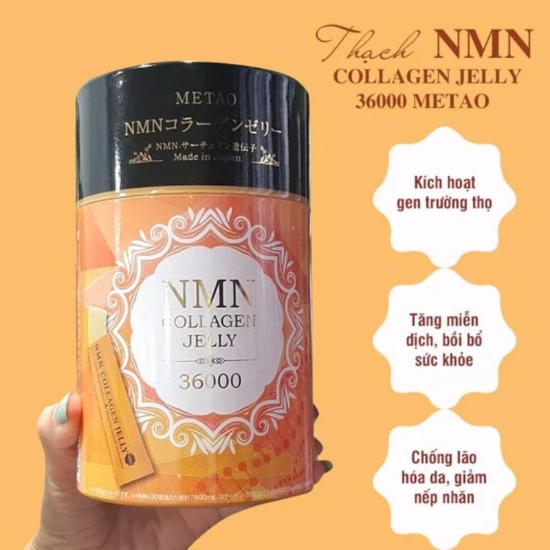 Collagen NMN 3600 được sản xuất bởi Metao. Ảnh: Internet