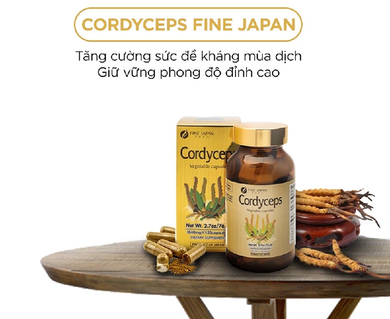 Đông trùng hạ thảo Fine Japan Cordyceps 120 viên