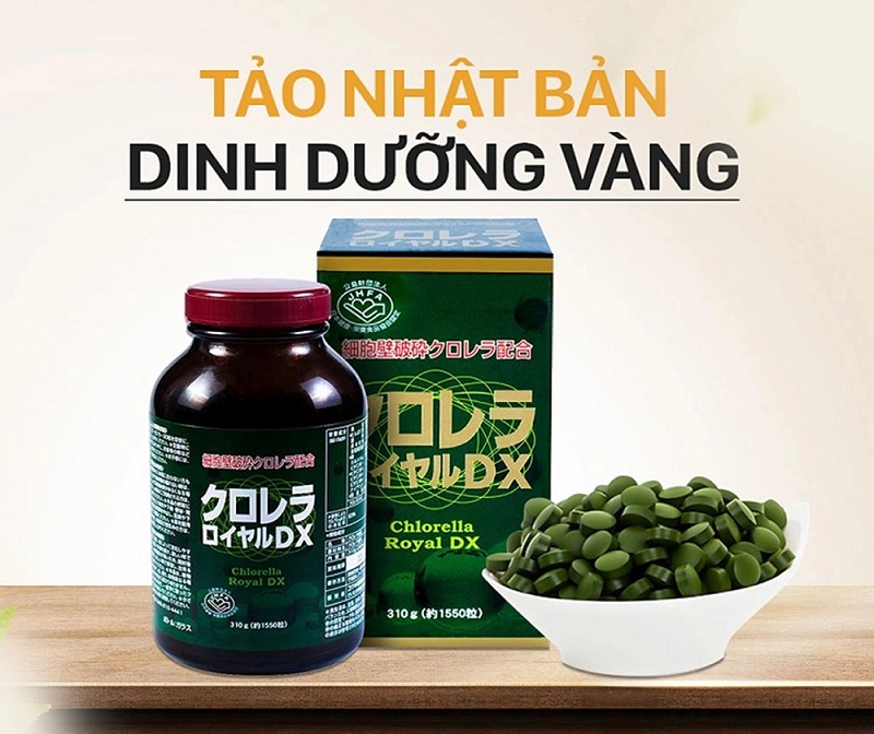 Tảo lục Chlorella Royal DX Nhật Bản hộp 1550 viên