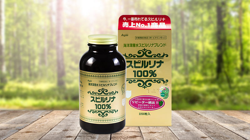 Tảo xoắn Spirulina Japan Algae Nhật Bản 2200 viên