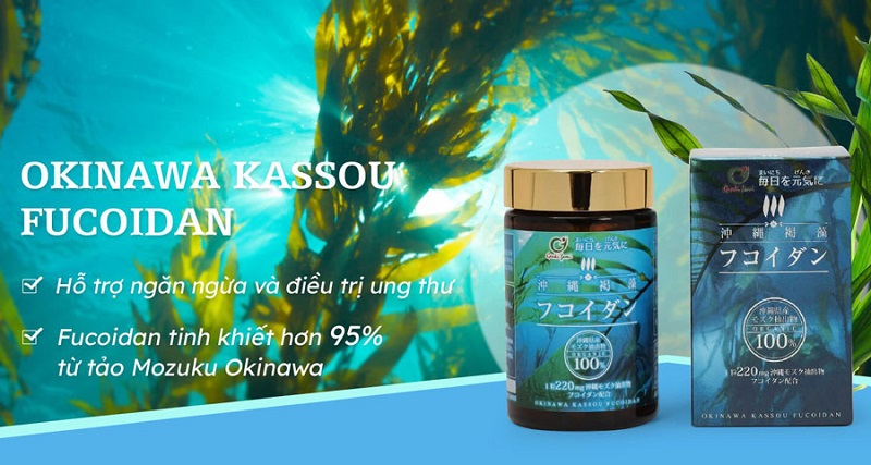 Tảo nâu Genki Fami Okinawa Kassou Fucoidan 220mg hộp 150 viên