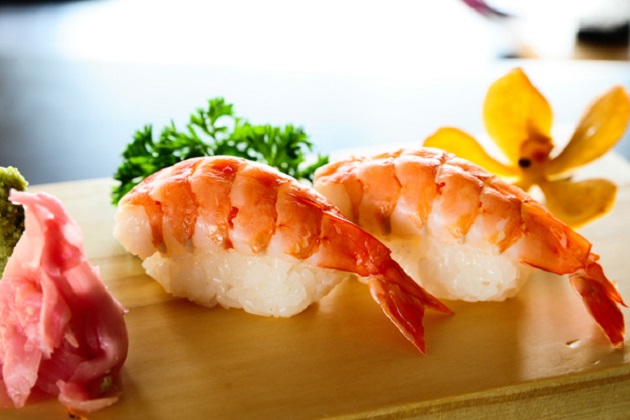 sashimi tôm