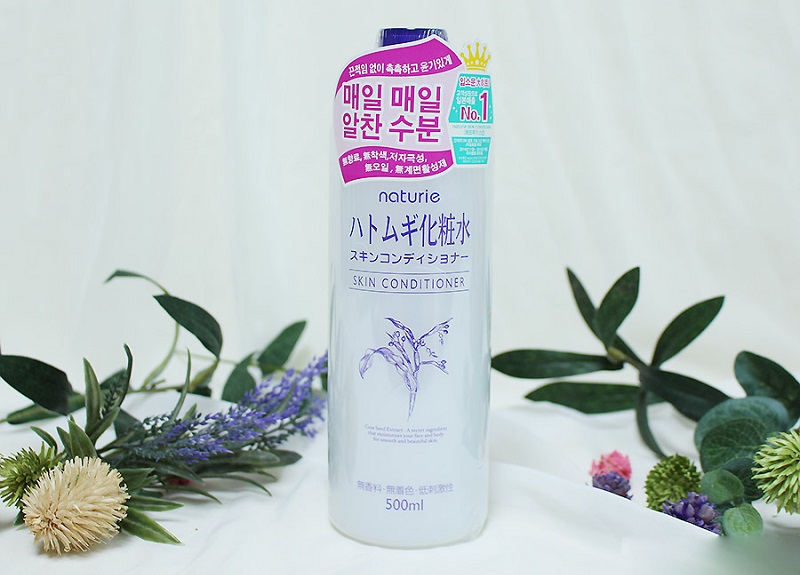 Nước hoa hồng ý dĩ Kumano Naturie Hatomugi Skin Conditioner 500ml