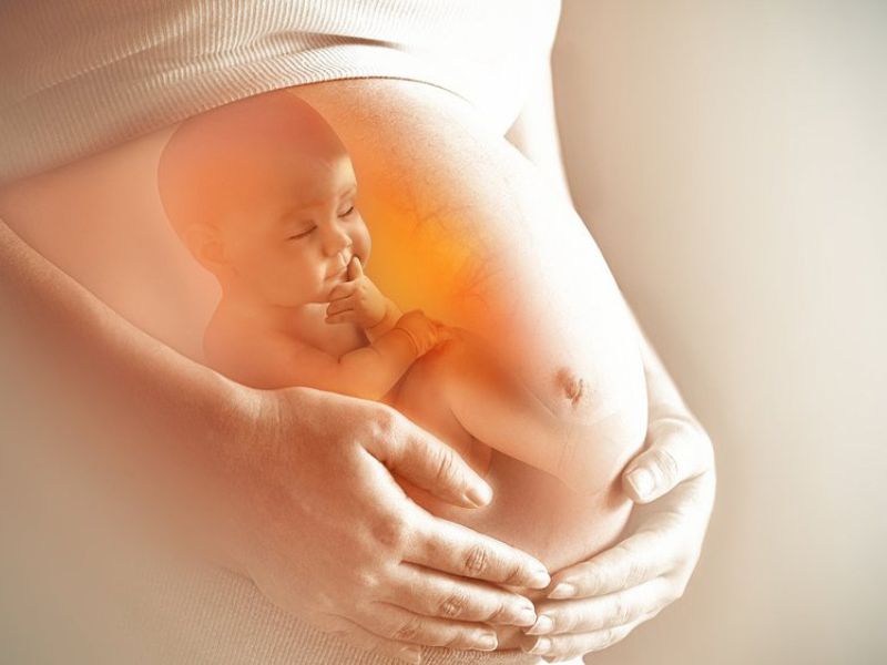 Sự tăng cân của mẹ bầu phụ thuộc phần lớn vào cân nặng của thai nhi. 