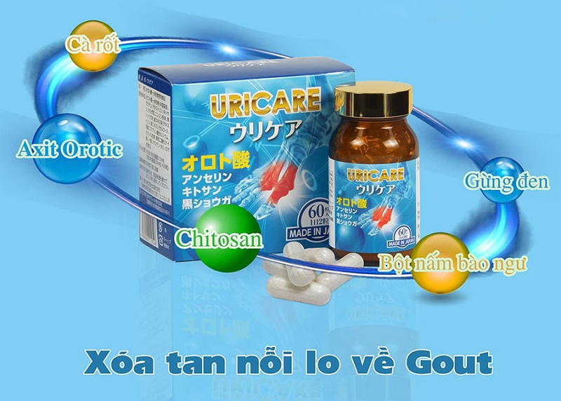 Viên uống hỗ trợ điều trị Gout JpanWell Uricare 60 viên