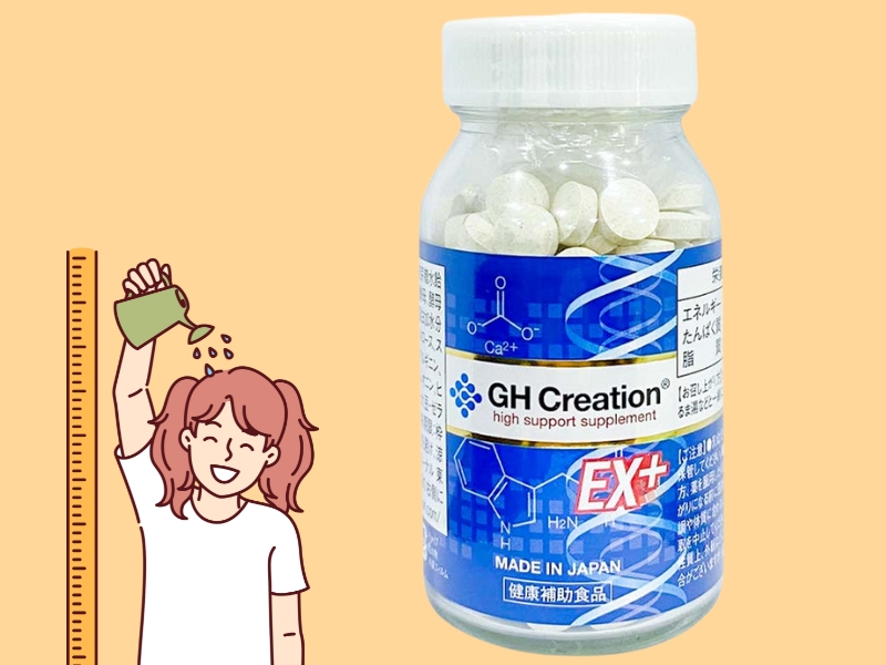 GH Creation EX+ luôn nằm trong top những thuốc tăng chiều cao cho người 20 tuổi của Nhật bán chạy nhất