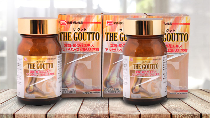 Viên uống hỗ trợ điều trị Gout Ribeto Shoji The Goutto hộp 75 viên