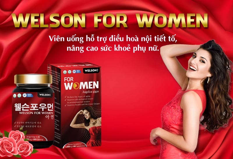 Viên uống cải thiện nội tiết tố nữ Welson For Women Hàn Quốc