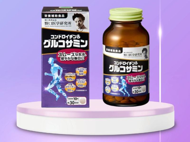  Glucosamine Noguchi không chỉ giúp xoa dịu cơn đau nhức xương khớp, ngăn ngừa thoái hóa khớp mà còn giúp dưỡng ẩm và chống lão hóa da. 