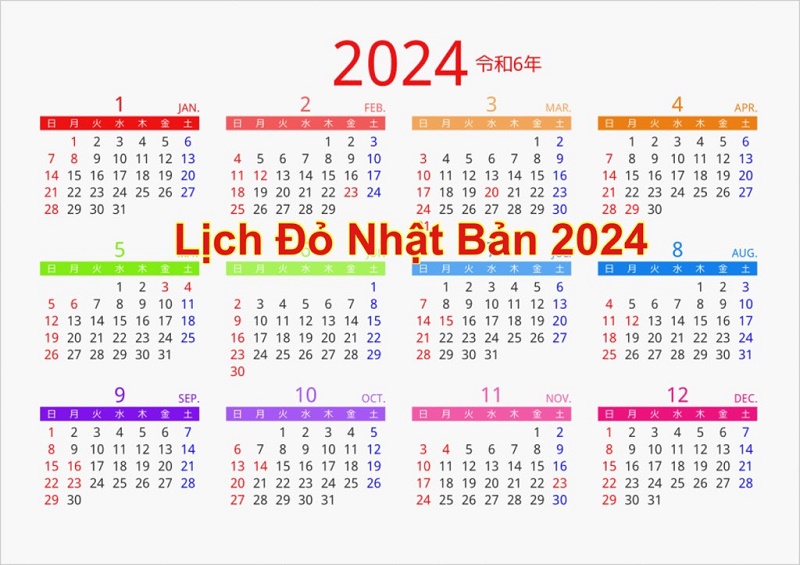 lịch của Nhật năm 2024