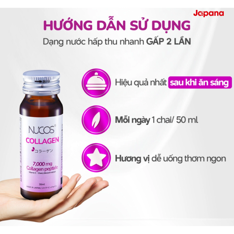 Hướng dẫn sử dụng Collagen Nucos