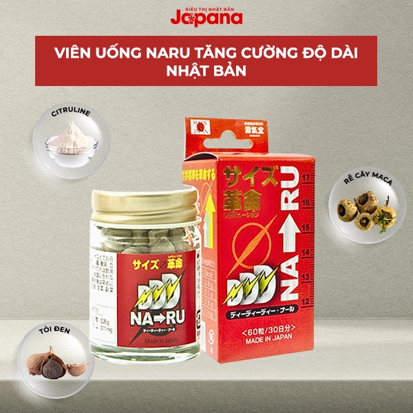 Viên uống sinh lý tăng kích thước Naru Nhật Bản