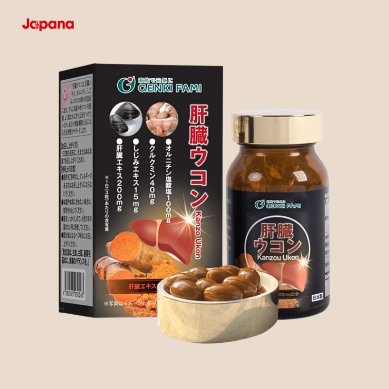 Viên uống bổ gan Genki Fami Kanzou Ukon