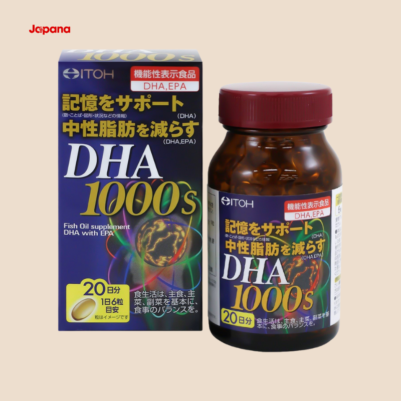 Viên uống bổ não ITOH DHA 1000mg Nhật Bản 120 viên