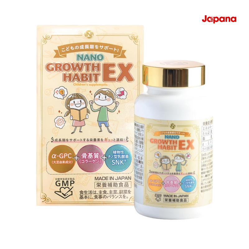 Viên uống tăng chiều cao và phát triển trí não Nano Growth Habit EX 120 viên