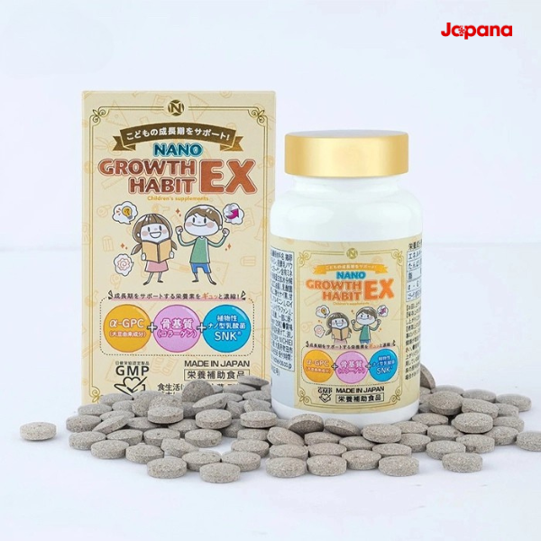 Viên uống tăng chiều cao & phát triển trí não Nano Growth Habit EX 120 viên