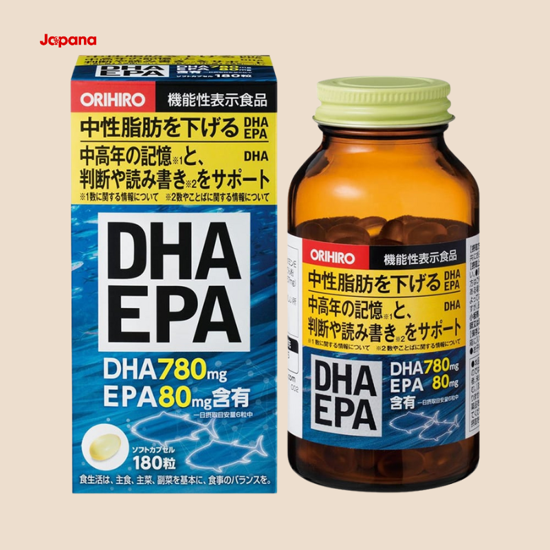 Viên uống bổ não Orihiro DHA EPA Nhật Bản 180 viên