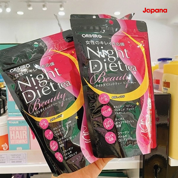 Trà giảm cân làm đẹp da ban đêm Orihiro Night Diet Tea Beauty