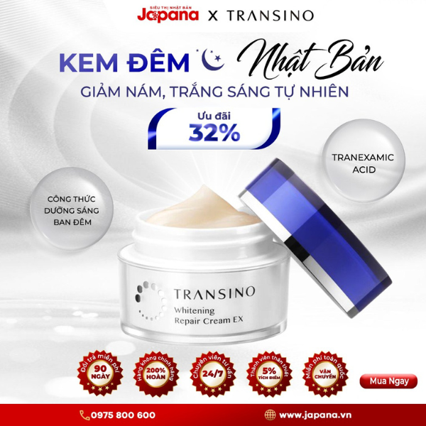 Kem Dưỡng Đêm Transino Whitening Repair Cream