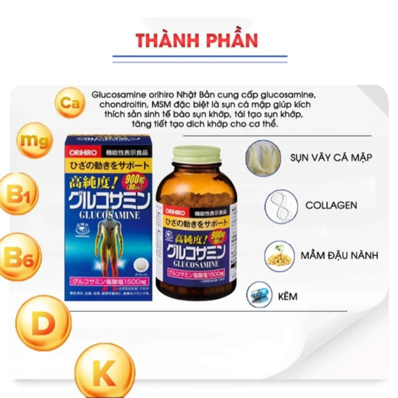 Viên uống bổ xương khớp Glucosamine Orihiro