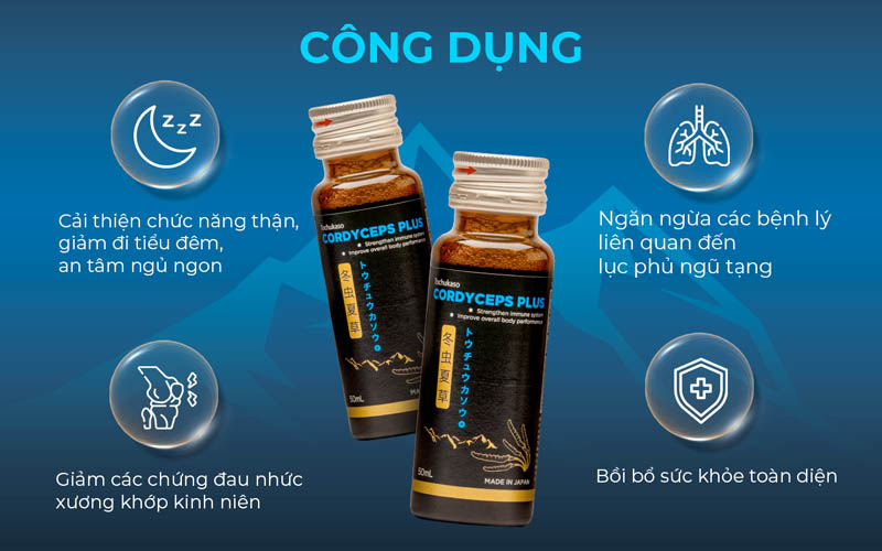 Nước uống đông trùng hạ thảo Fine Japan Cordyceps Plus