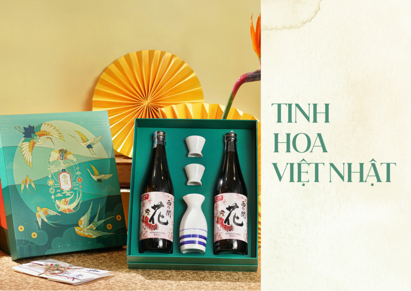 Chọn quà tặng doanh nghiệp - Hộp quà Tinh Hoa Việt Nhật