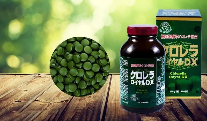 Tảo lục Chlorella được xuất xứ từ Nhật Bản được nhiều người ưa chuộng