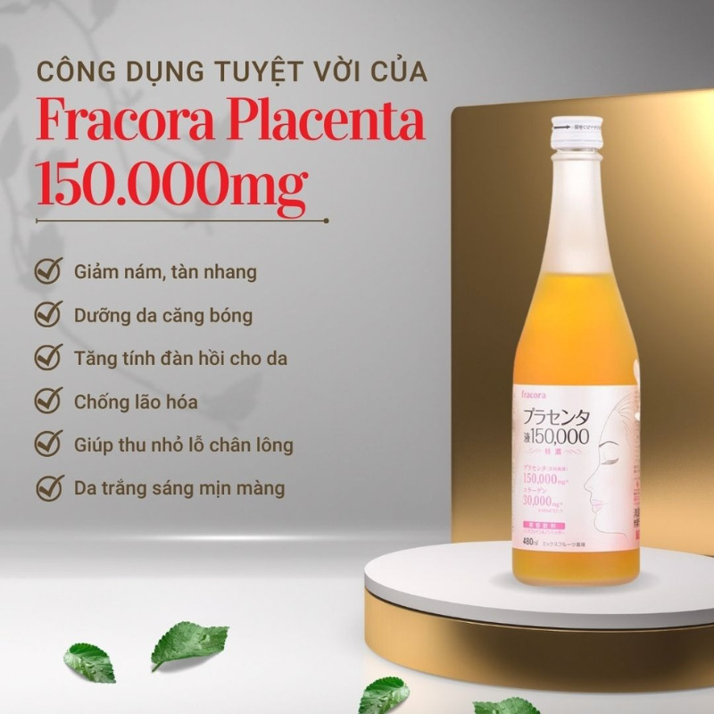 Nước uống nhau thai Fracora Placenta