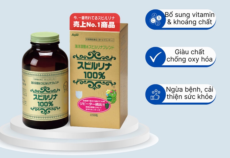 Tảo xoắn Spirulina Nhật Bản là sản phẩm có nguồn gốc tự nhiên, tốt cho sức khỏe, đã được tổ chức WHO công nhận về những lợi ích tuyệt vời với sức khỏe người sử dụng