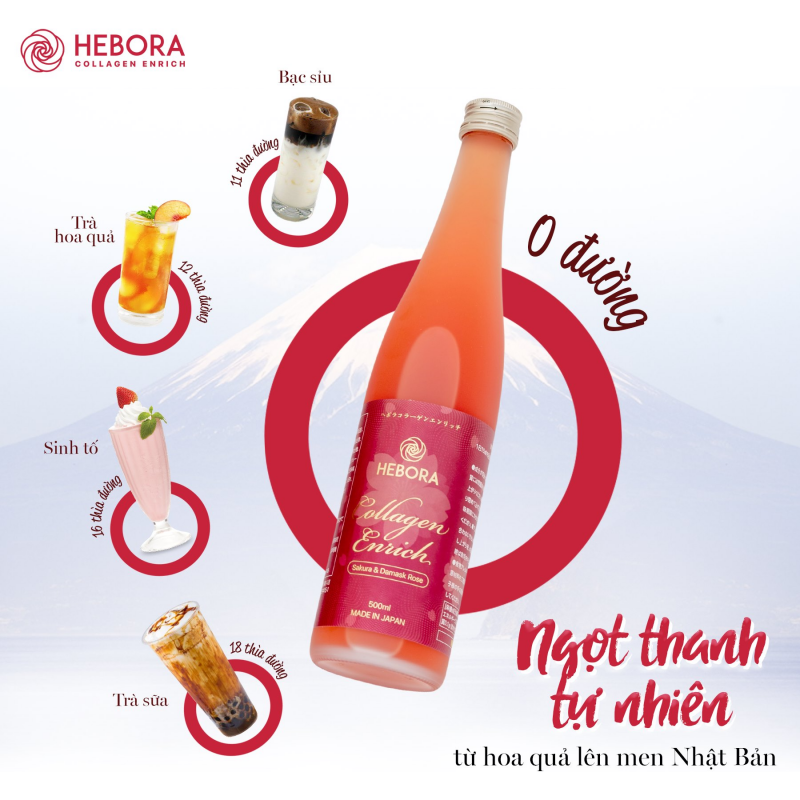 Nước uống Collagen Enrich Hebora 160.000mg
