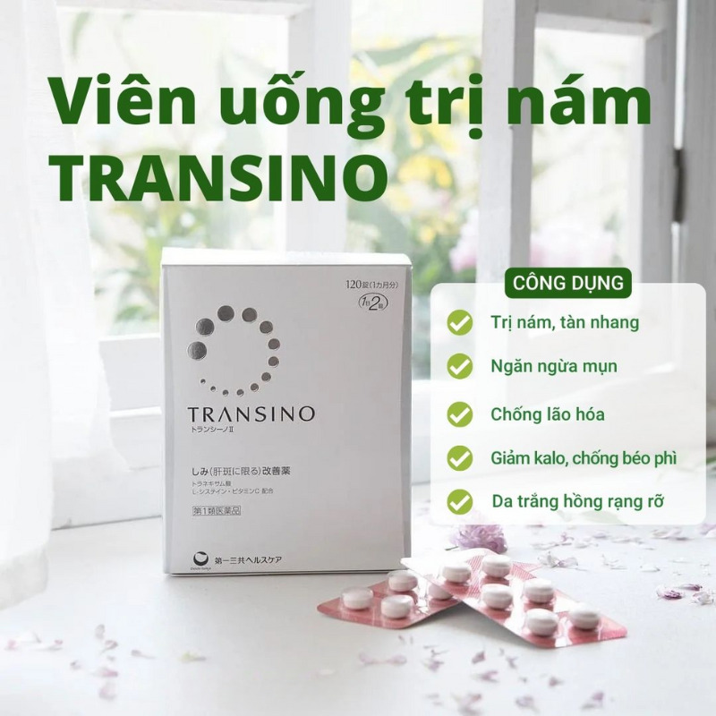 Viên uống trị nám Transino Nhật Bản