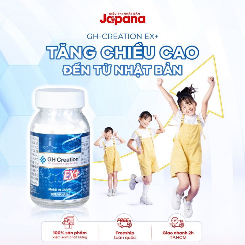 GH Creation EX+ chứa thành phần Alpha-GPC hỗ trợ sinh sản hormone tăng trưởng