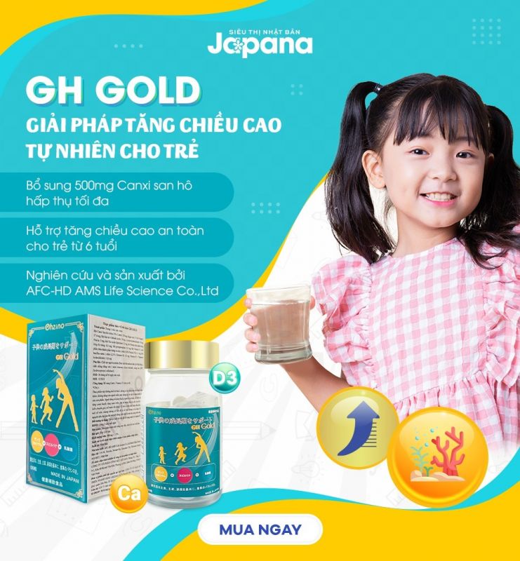 Viên uống hỗ trợ tăng chiều cao GH Gold Nhật Bản