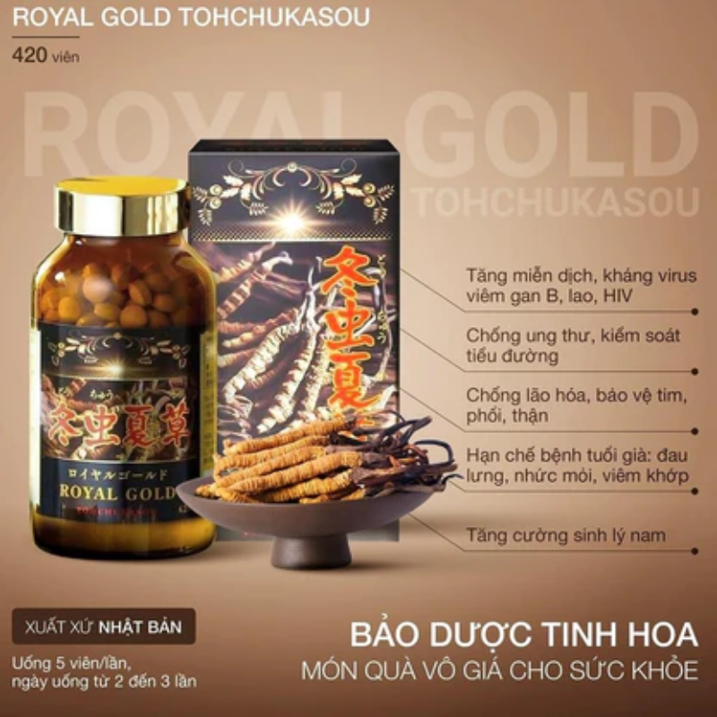 Đông trùng hạ thảo Tohchukasou Royal Gold 420 viên