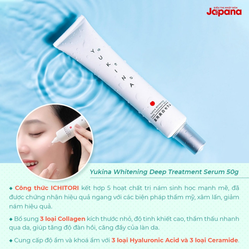 Tinh chất hỗ trợ trị nám Yukina Whitening Deep Treatment