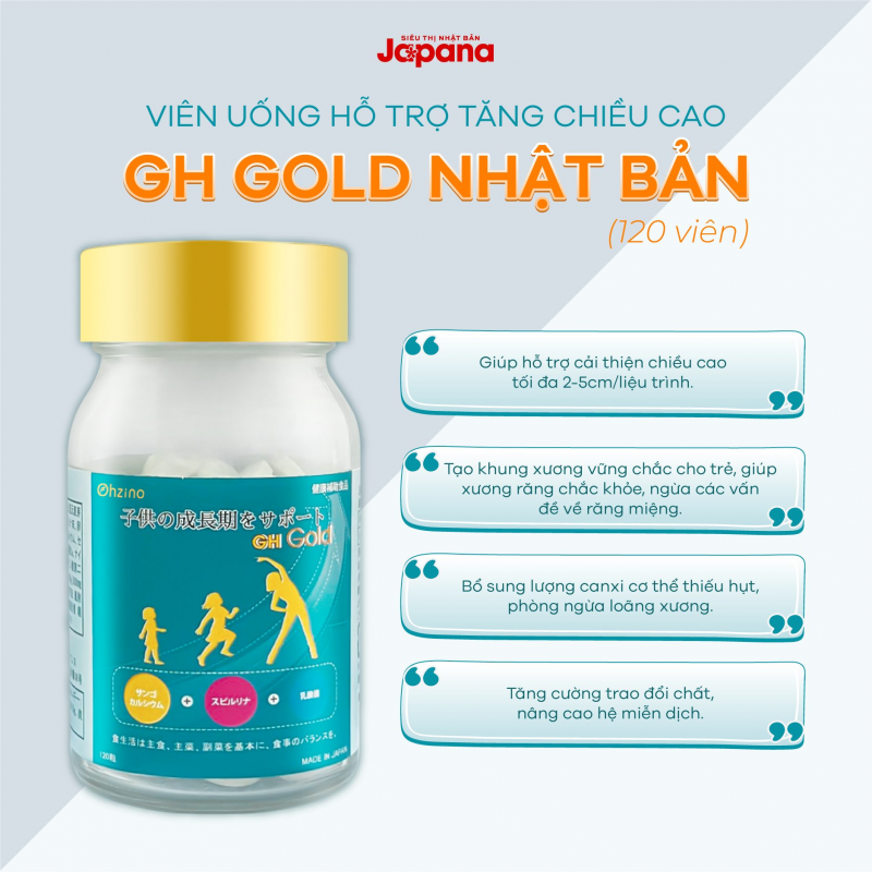 GH Gold Nhật Bản viên uống độc quyền và bán chạy “Số 1” tại Japana 