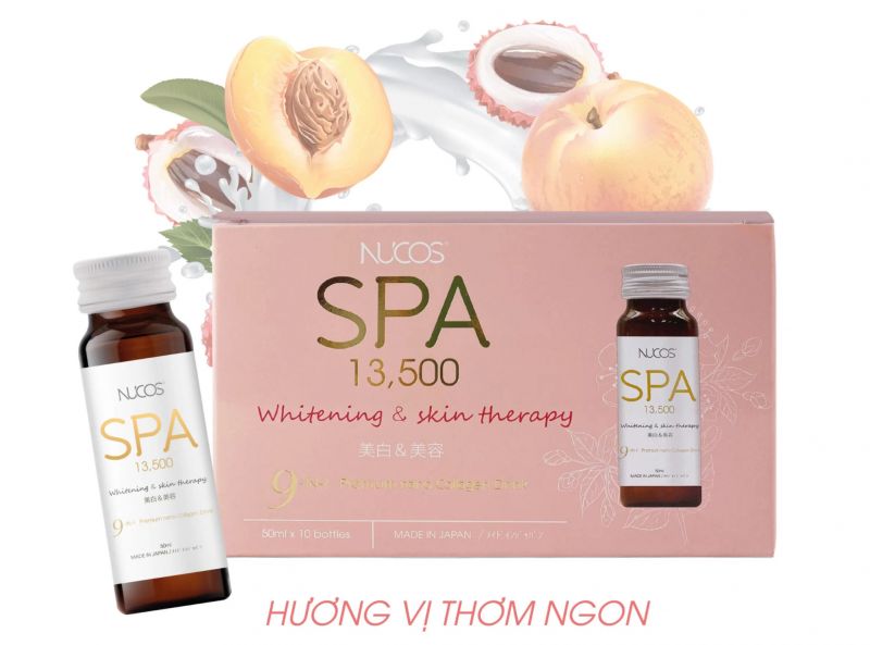 Nước uống Collagen Nucos Spa 13,500mg (Hộp 10 chai x 50ml)