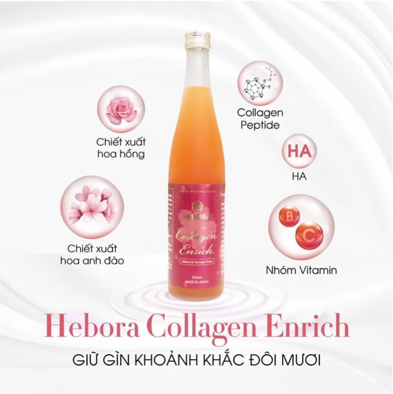 Collagen cho phụ nữ trung niên Enrich Hebora 160.000mg