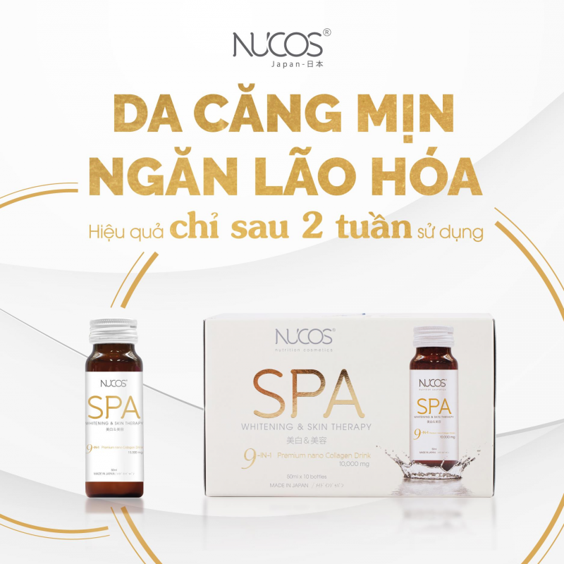 Nucos Spa Collagen giúp làn da căng mịn và ngăn ngừa lão hóa