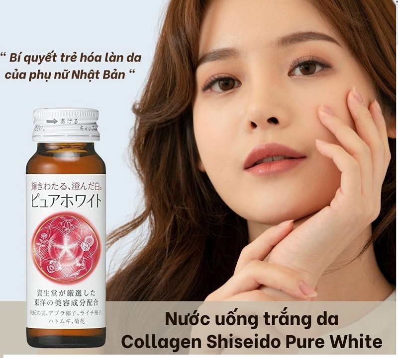 Nước uống collagen Shiseido Pure White