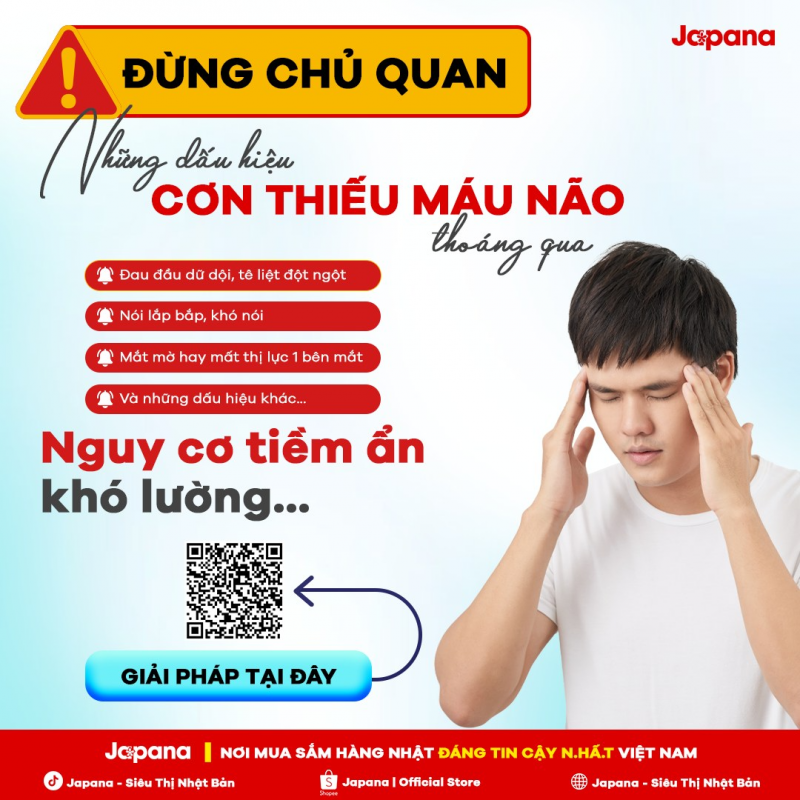 Đau đầu dữ dội, chóng mặt, khó nói có thể là dấu hiệu nhận biết cơn thiếu máu não thoáng quaĐau đầu dữ dội, chóng mặt, khó nói có thể là dấu hiệu nhận biết cơn thiếu máu não thoáng qua