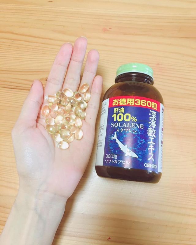 Dầu gan cá 100% Squalene Orihiro 360 viên