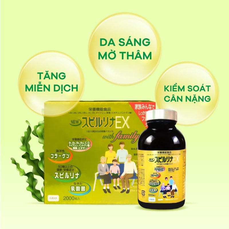 Tảo vàng cao cấp Spirulina EX