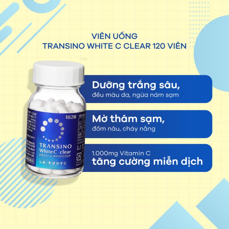 Viên uống Transino White C Clear