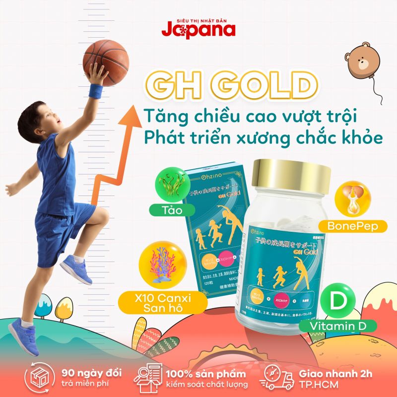 Hướng Dẫn Cách Uống Thuốc Tăng Chiều Cao Cho Trẻ GH Gold Nhật